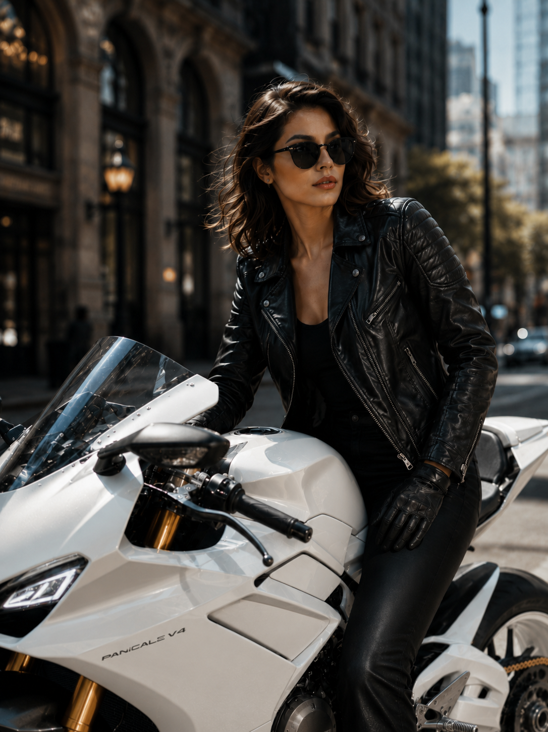 Women's Leather Biker Jackets