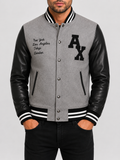 Alder & Stone Men's Varsity Jacket - Pigeon