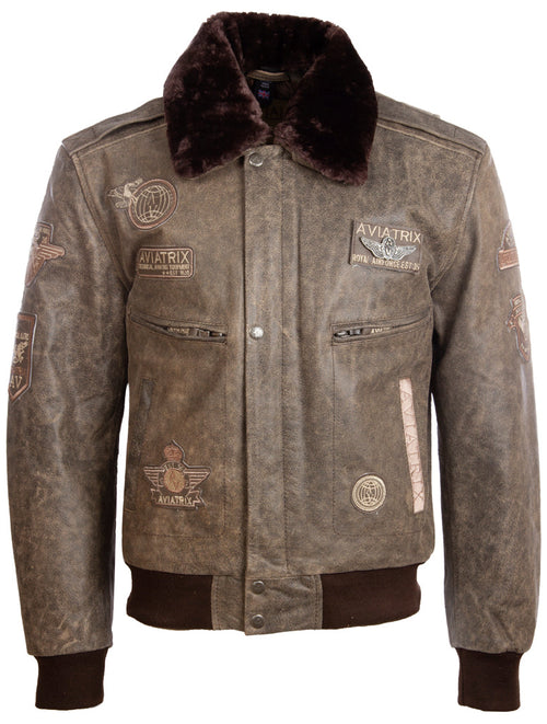 Alder & Stone Men's Air Force Jacket - Desert Tan