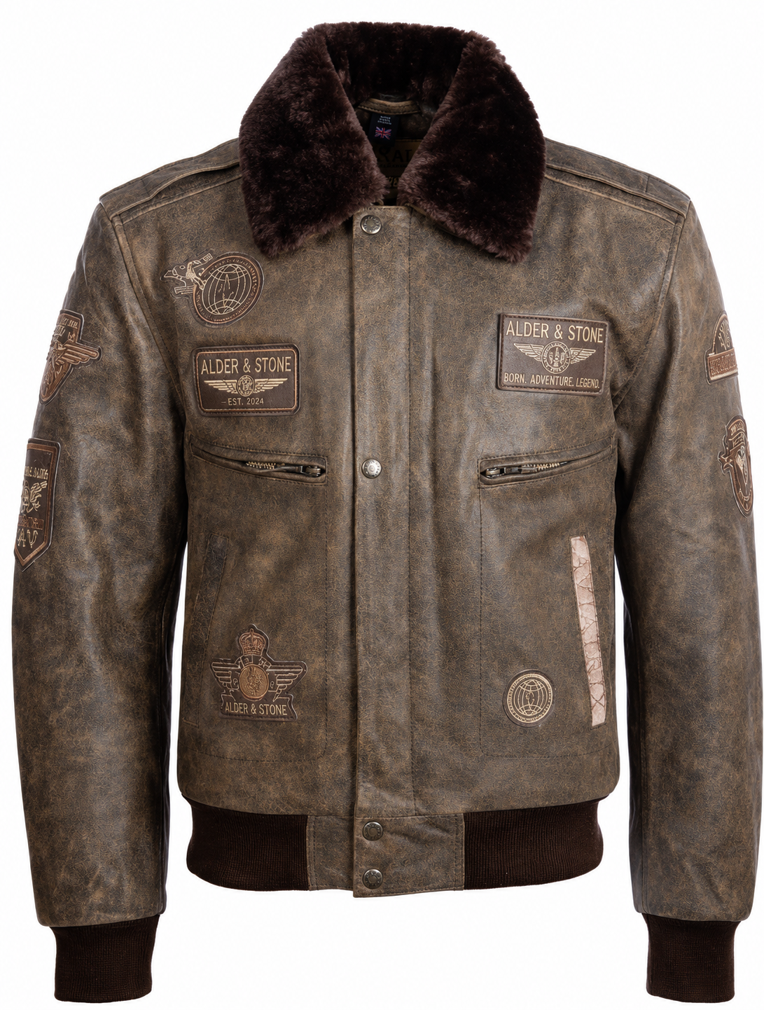 Alder & Stone Men's Air Force Jacket - Desert Tan