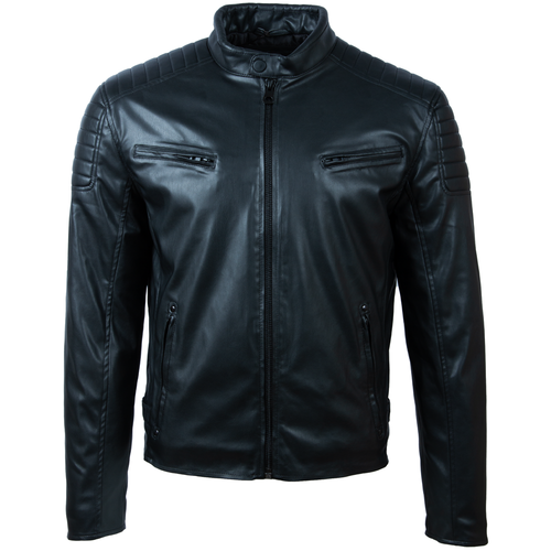 Alder & Stone Men's Biker Jacket - Black