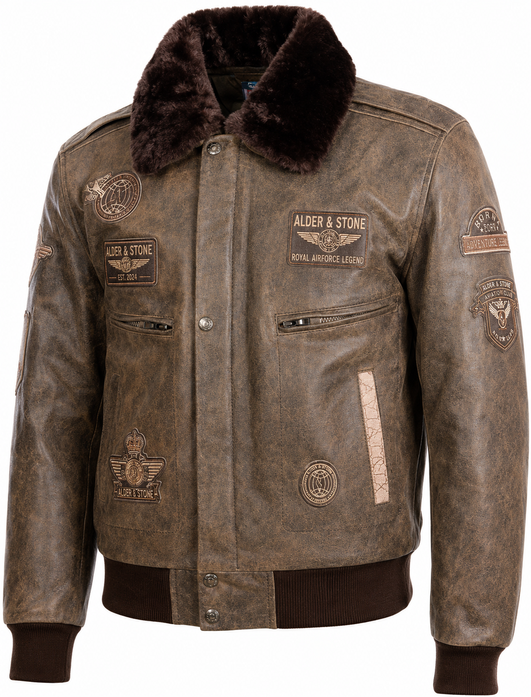 Alder & Stone Men's Air Force Jacket - Desert Tan