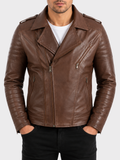 SDTM Men’s Biker Jacket - Black - Cocoa