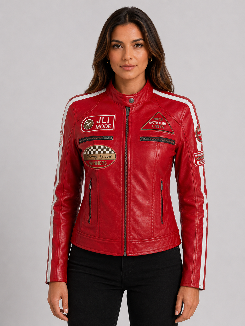 QOOC Women's Racing Biker - Red