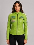 QOOC Women's Racing Biker - Parrot Green