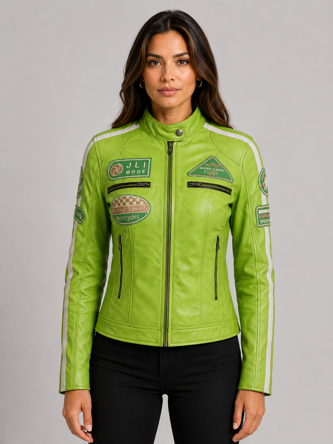 QOOC Women's Racing Biker - Parrot Green