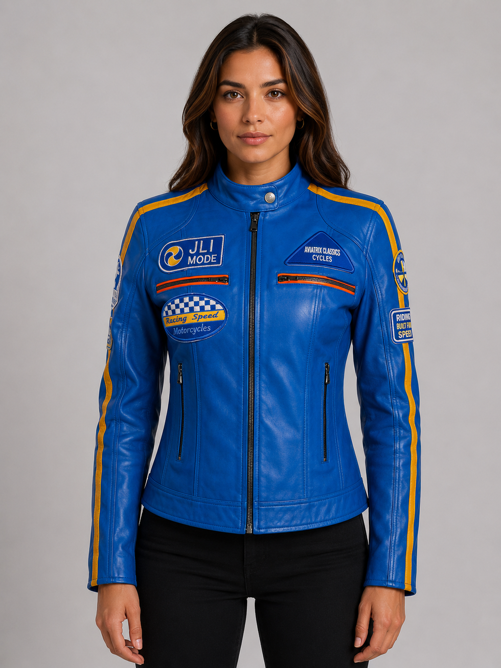 QOOC Women's Racing Biker - Electric Blue