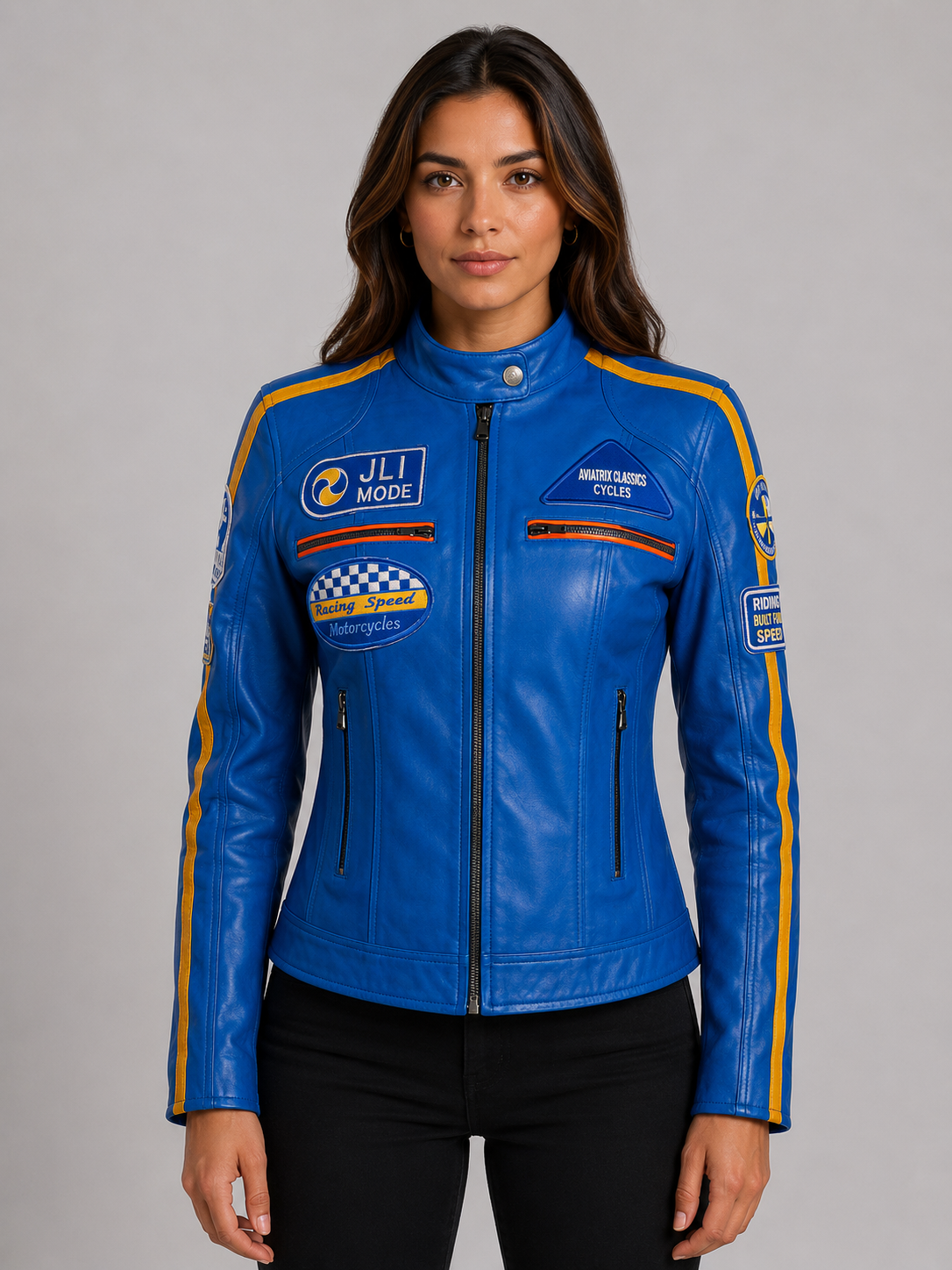 QOOC Women's Racing Biker - Electric Blue