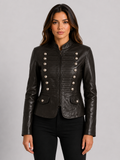 T5J4 Women’s Military Parade Jacket - Black