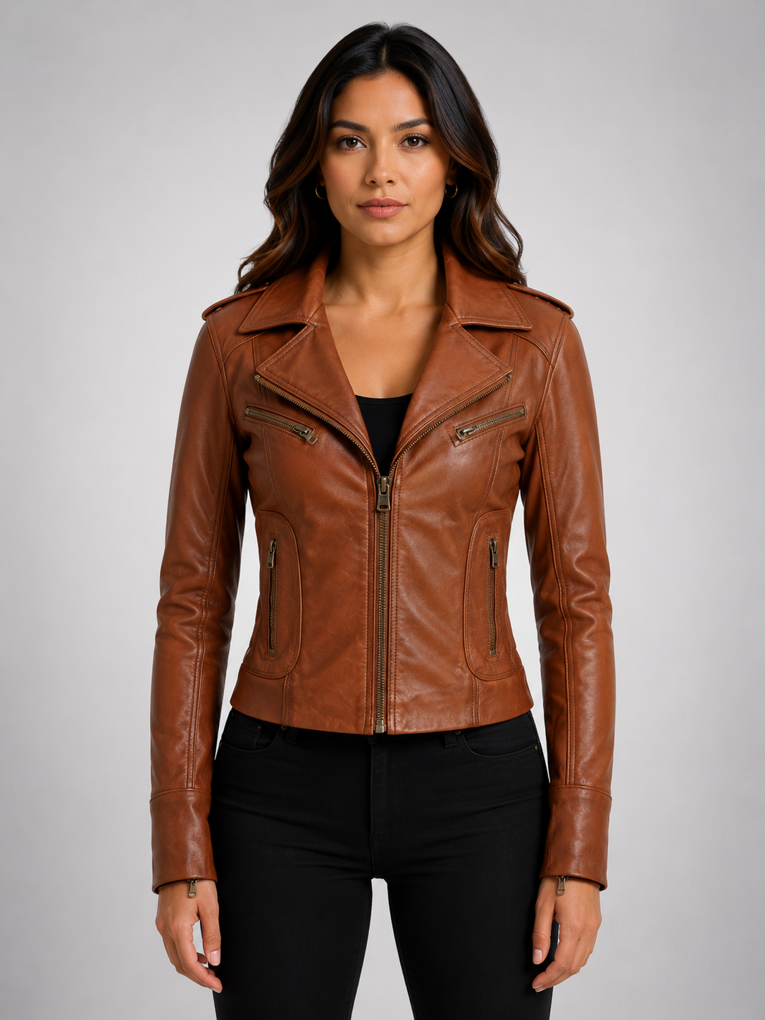 N8UL Women's Biker Jacket - Timber