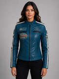QOOC Women's Racing Biker - Denim Blue
