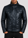 S8T4 Men’s Special Biker Jacket - Black