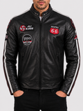LSS3 Men's Racing Biker Jacket - Black