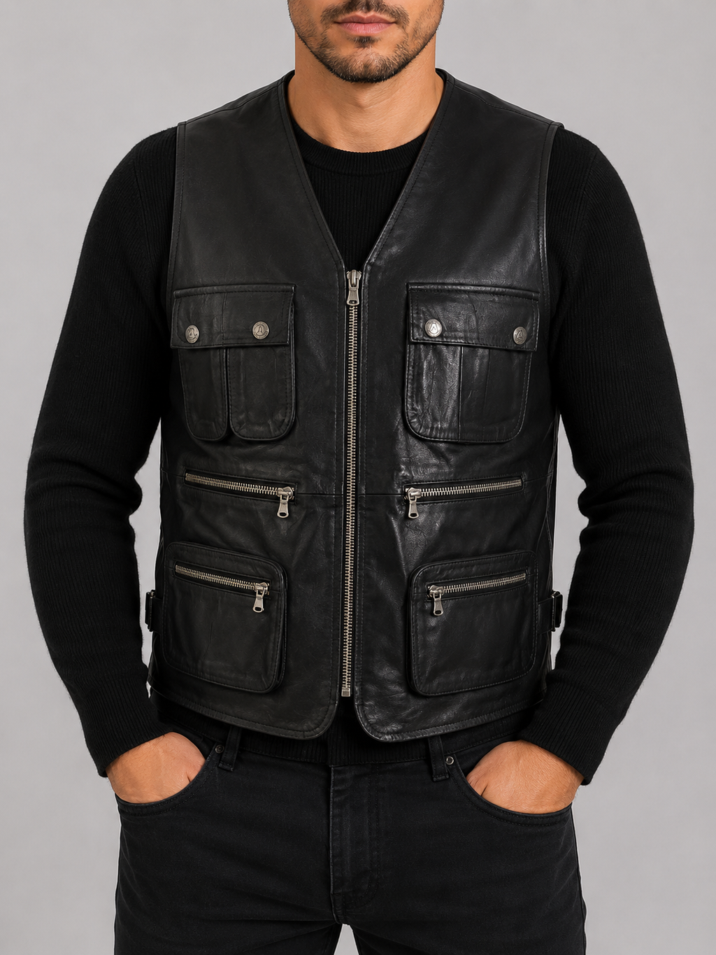 TJUP Men's Hunter Waistcoat - Black Sheep