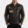 Alder & Stone Men's Racing Biker Jacket - Vegas