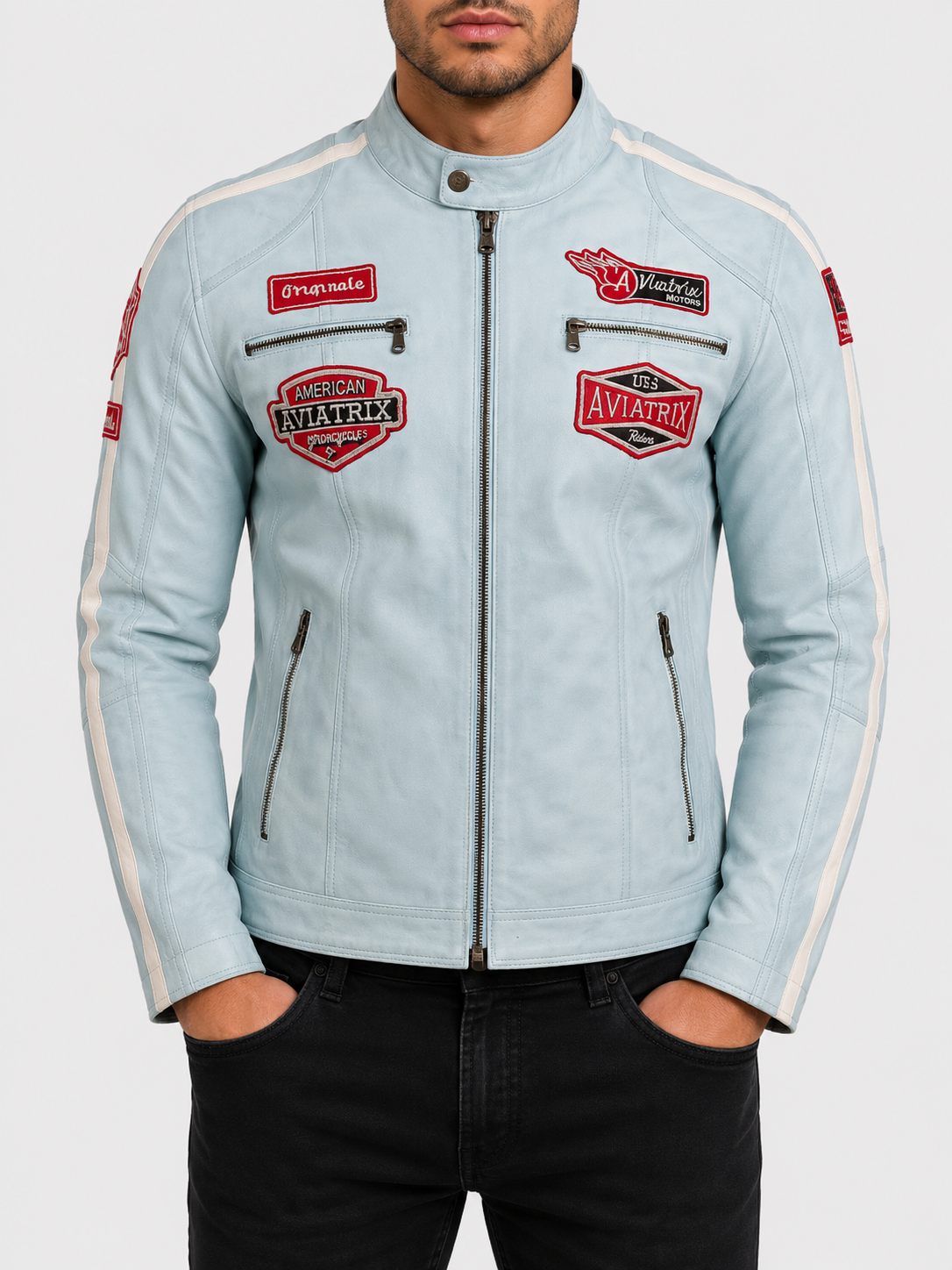 0G2T Men's Racing Biker - Sky Blue