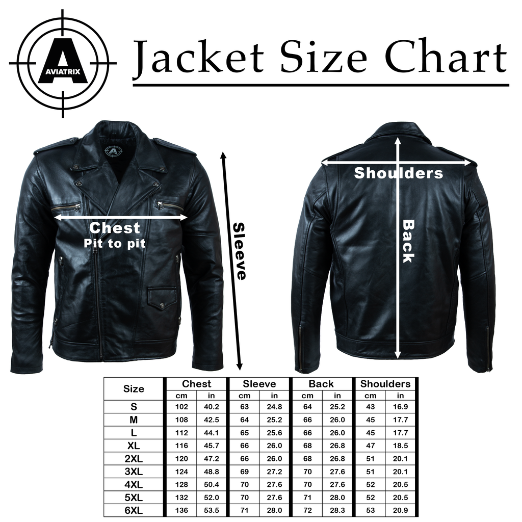 Alder & Stone Men's Skull Biker Jacket - Black