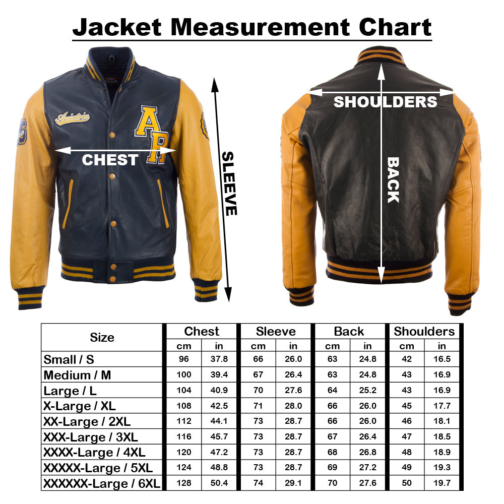 VZH7 Men's Varsity Jacket - Black/Red