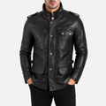 ZGOK Men's Military Field Coat - Black