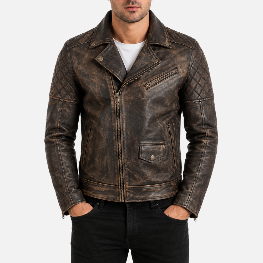 6MFX Men's Diamond Biker Jacket - Vegas