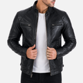 44T9 Men's Biker Jacket - Black