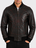 4FZ5 Men's Web Bomber Jacket - Black/Red