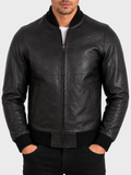 4FZ5 Men's Web Bomber Jacket - Black/Black