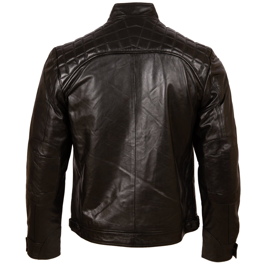 Alder & Stone Men's Biker Jacket - Night Edition