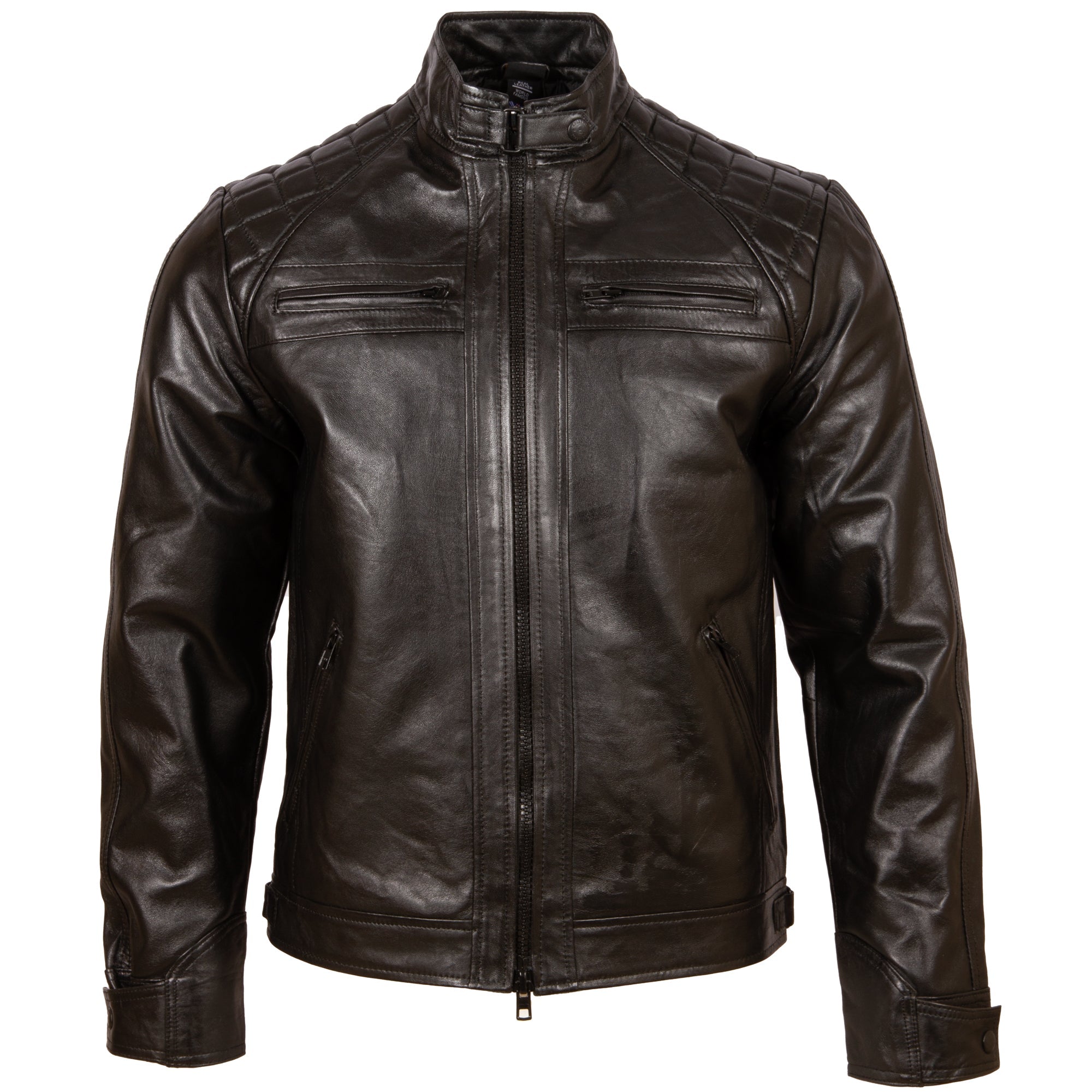 Alder & Stone Men's Biker Jacket - Night Edition