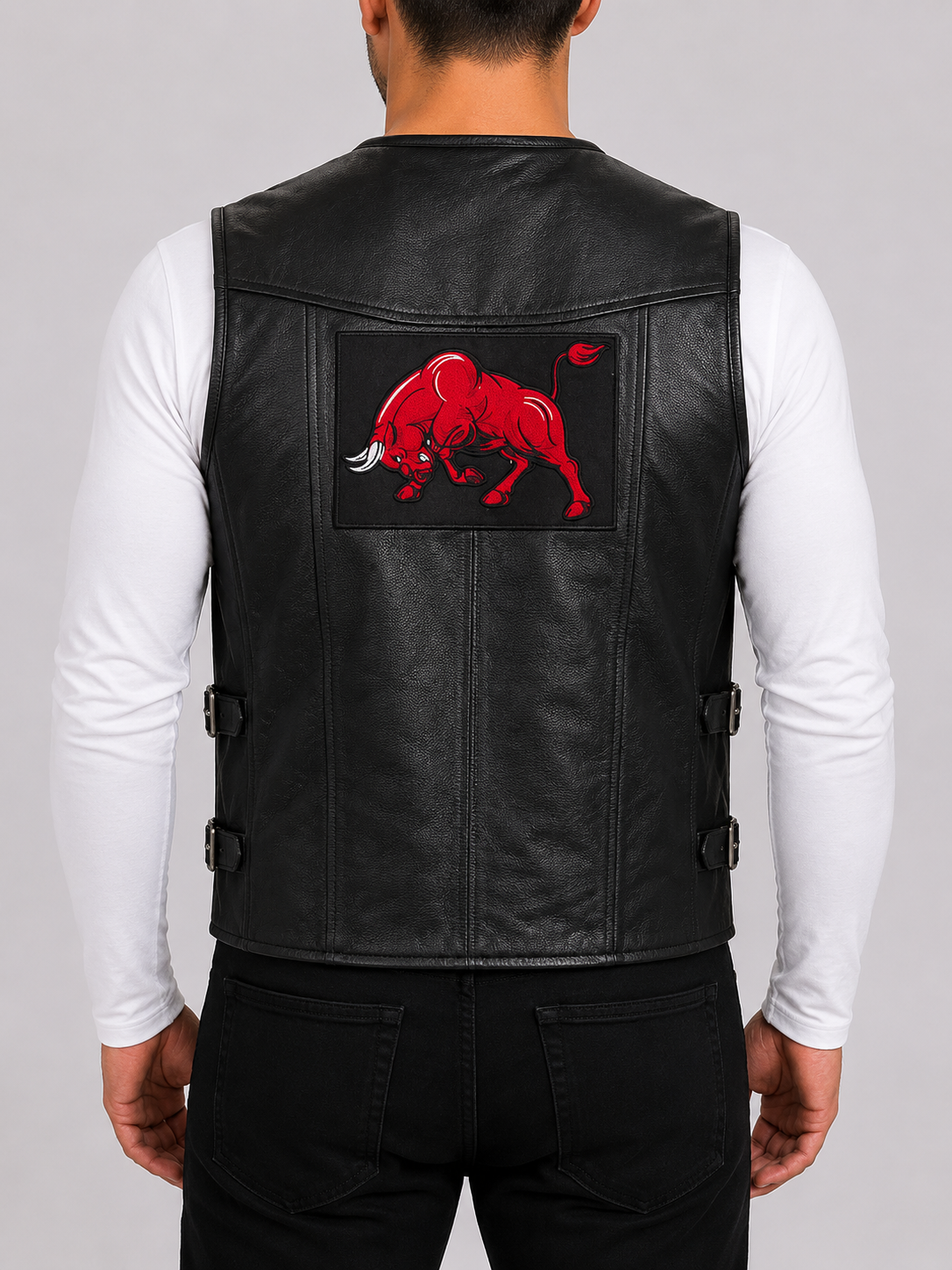Alder & Stone Men's Waistcoat Vest with Bull