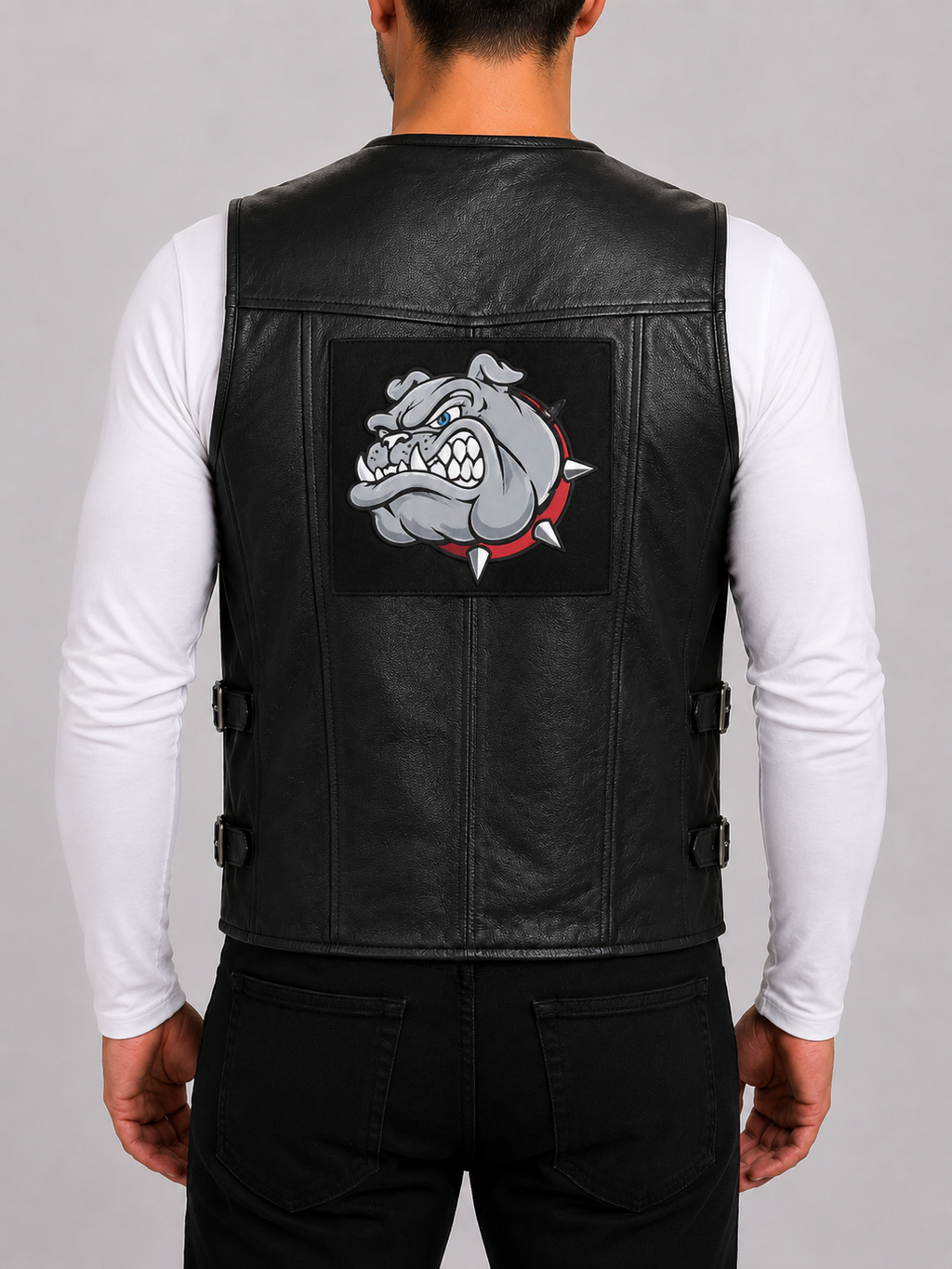 Alder & Stone Men's Waistcoat Vest with Bulldog