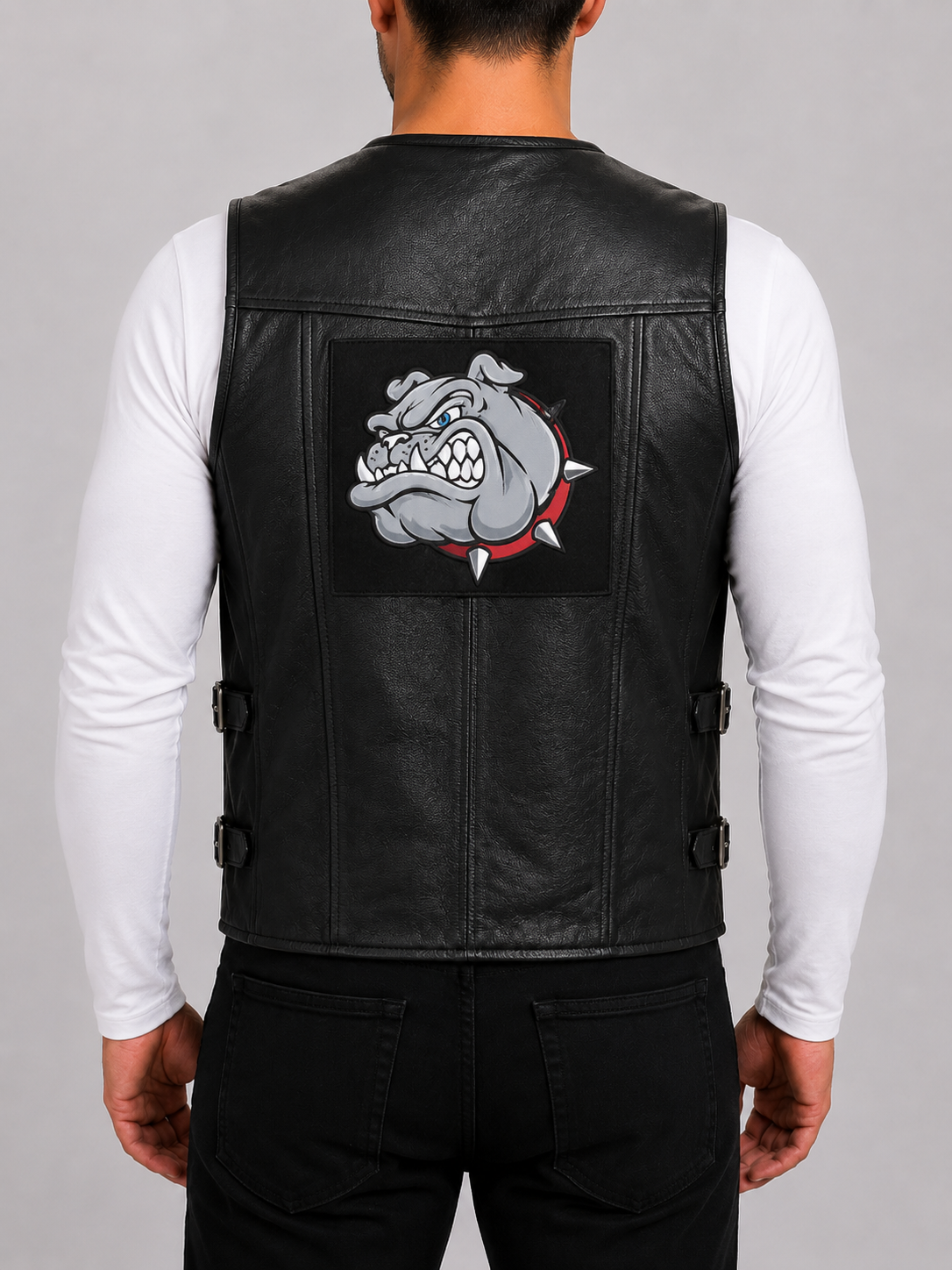 Alder & Stone Men's Waistcoat Vest with Bulldog