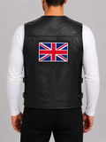 Alder & Stone Men's Waistcoat Vest with Union Flag