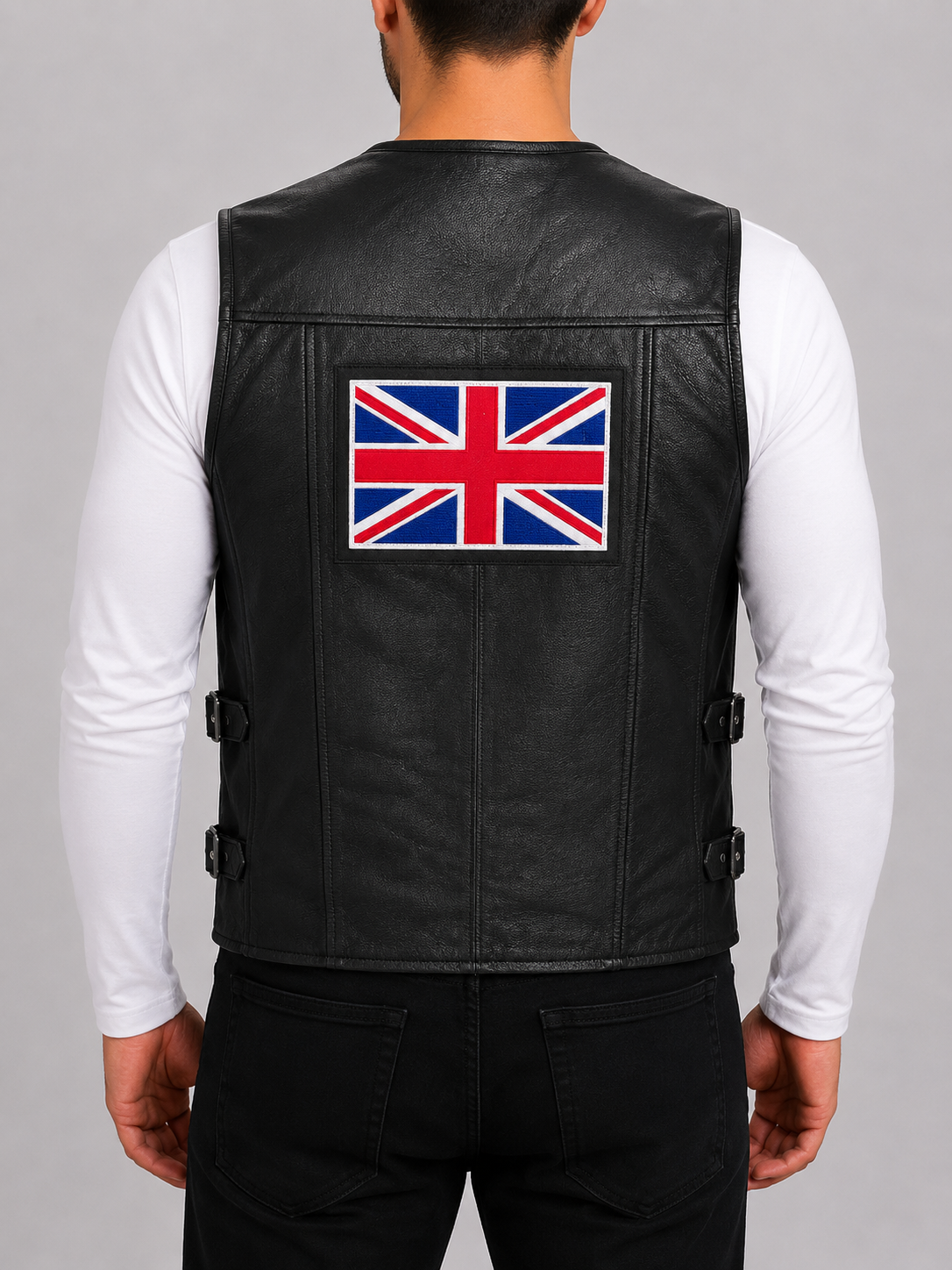 Alder & Stone Men's Waistcoat Vest with Union Flag