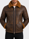 PP74 Men's Shearling Jacket - Antique